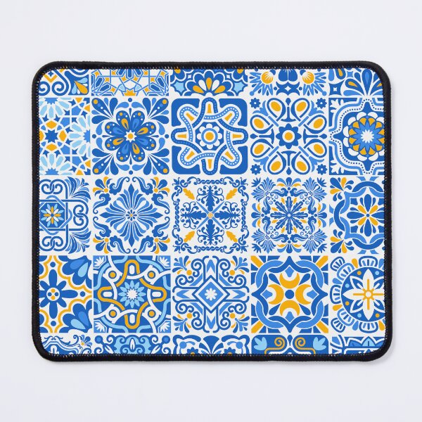 Item preview, Portuguese Tiles - Blue & Yellow designed and sold by PeachyLitchi.