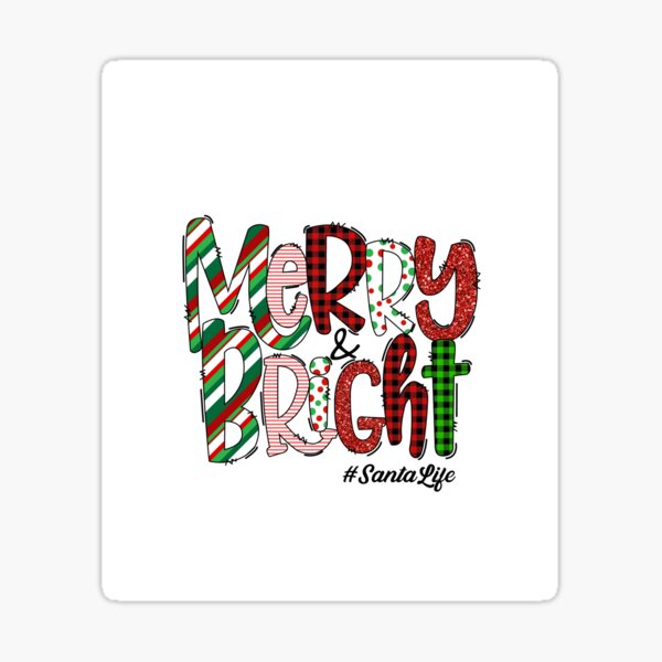 Item preview, Merry & Bright: Embracing the Santa Life designed and sold by Rebekkahsdesign.