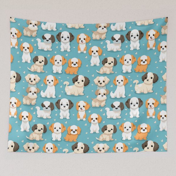 Item preview, Cute Puppies Pattern | Whimsical Dog Lover Design designed and sold by AdventurerPack.