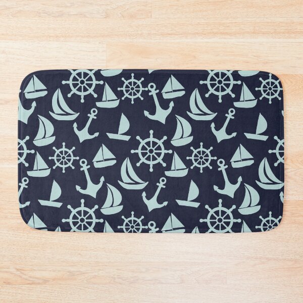 Item preview, Sailing Navy and Teal designed and sold by AnchoredMae.