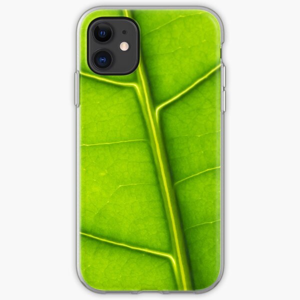Eco green leaf iPhone Soft Case