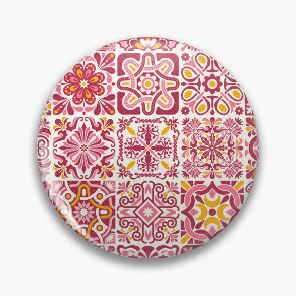 Item preview, Portuguese Tiles - Red & Yellow designed and sold by PeachyLitchi.