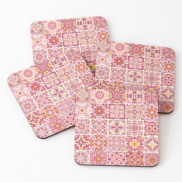Item preview, Portuguese Tiles - Red & Yellow designed and sold by PeachyLitchi.