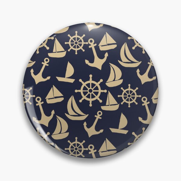Item preview, Sailing Navy and Yellow designed and sold by AnchoredMae.