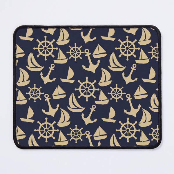Item preview, Sailing Navy and Yellow designed and sold by AnchoredMae.