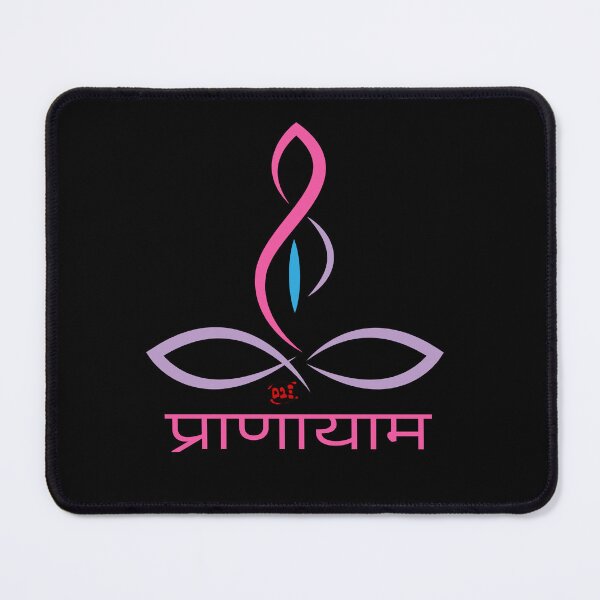 Item preview, Pranayama (Breathe) - Yoga Words (dark) / RoYuMi designed and sold by royumi.