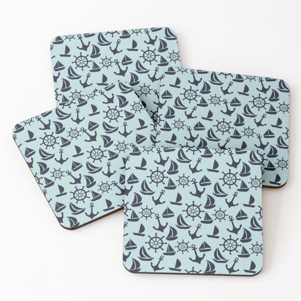 Item preview, Sailing Teal and Navy designed and sold by AnchoredMae.