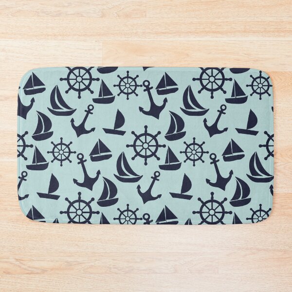 Item preview, Sailing Teal and Navy designed and sold by AnchoredMae.