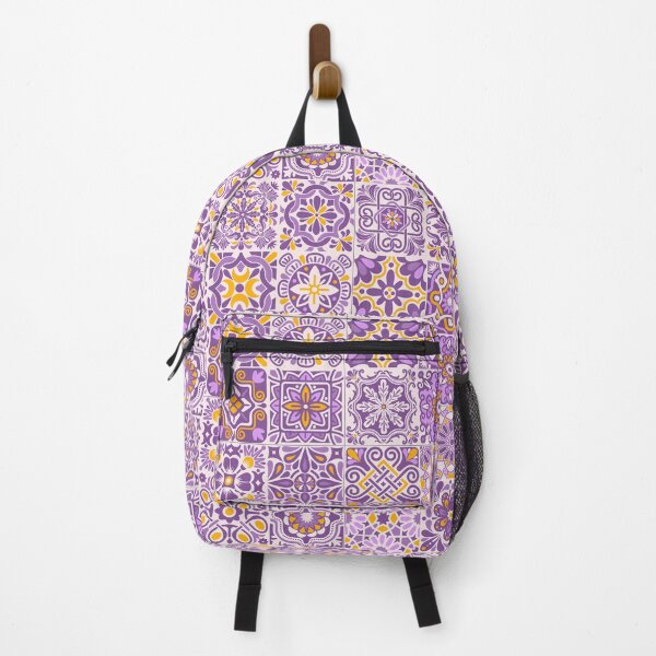 Item preview, Portuguese Tiles - Purple & Yellow designed and sold by PeachyLitchi.