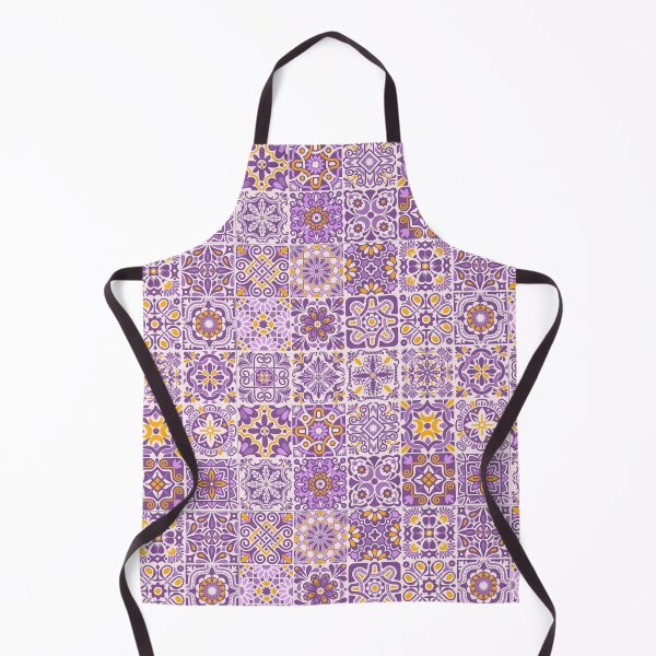 Item preview, Portuguese Tiles - Purple & Yellow designed and sold by PeachyLitchi.