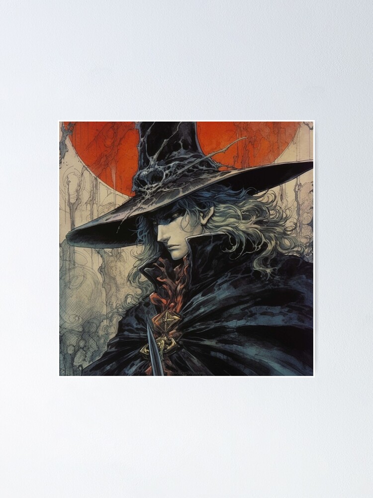 Yoshitaka Amano Vampire Hunter D Poster Anime Manga FINAL FANTASY