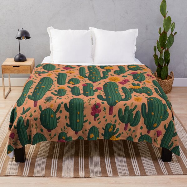 Item preview, Digital Art of Wild Desert Cactus Pattern designed and sold by EarthlyLiving.