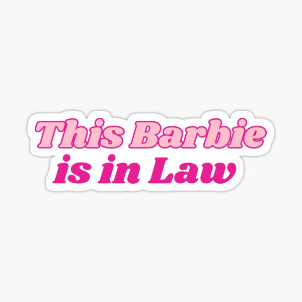 Avocat Barbie Sticker