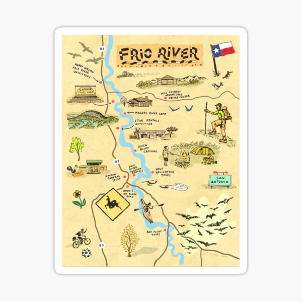 Frio River Sticker 