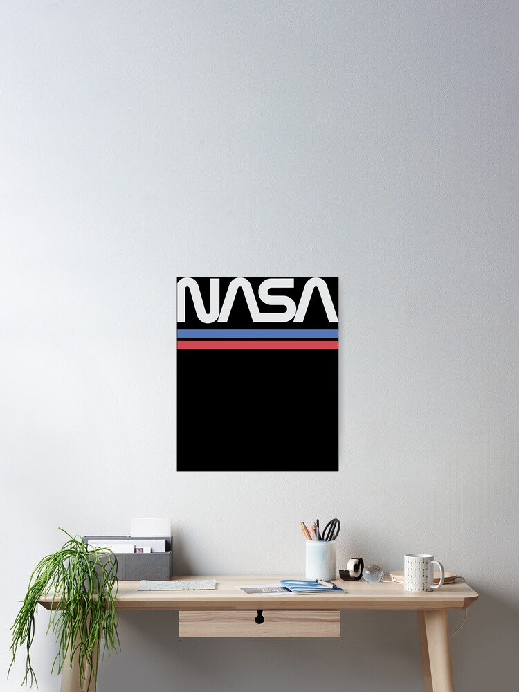 Vintage Nasa Worm Logo Red T-Shirt - Awesome Retro