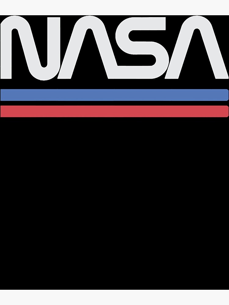 Vintage Nasa Worm Logo Red T-Shirt - Awesome Retro