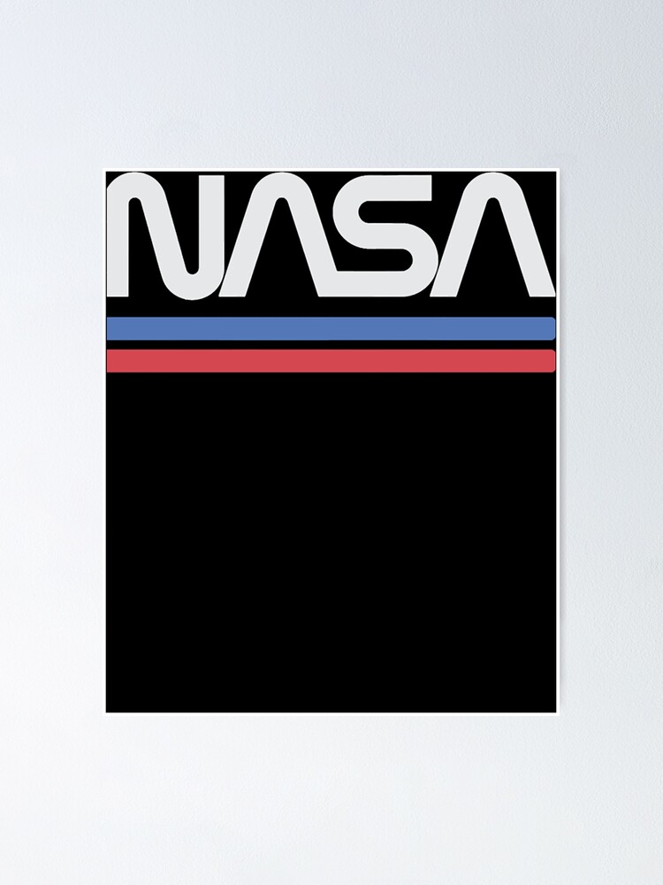 Vintage Nasa Worm Logo Red T-Shirt - Awesome Retro