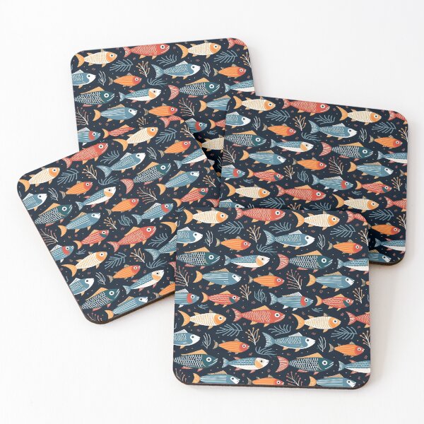 Item preview, Nordic Aquatic Symphony: A School of Fish designed and sold by RooTheCreative.