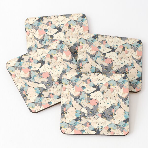 Item preview, Abstract stone terrazo pattern designed and sold by Beige-K-art.