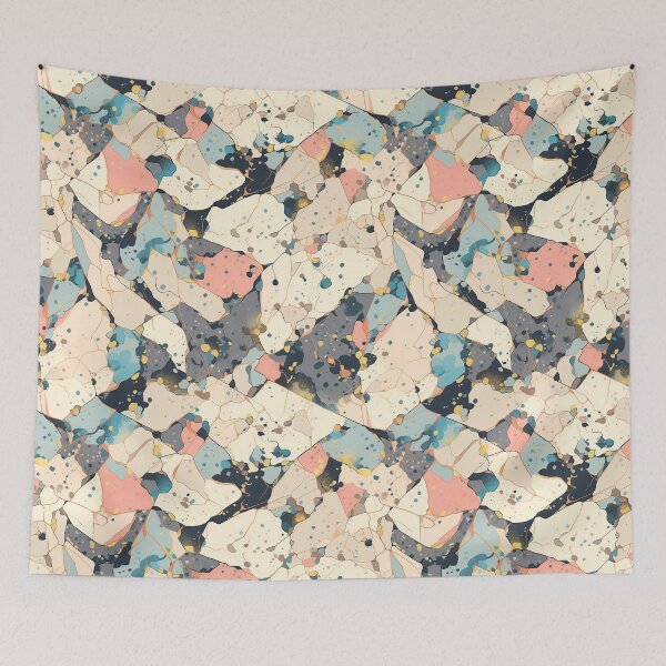 Item preview, Abstract stone terrazo pattern designed and sold by Beige-K-art.