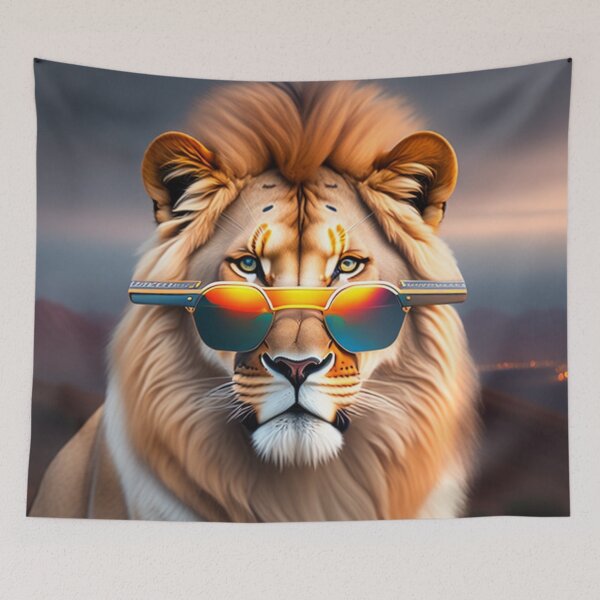 Item preview, ute sexy Lion is wearing sunglasses designed and sold by Magical-bear.