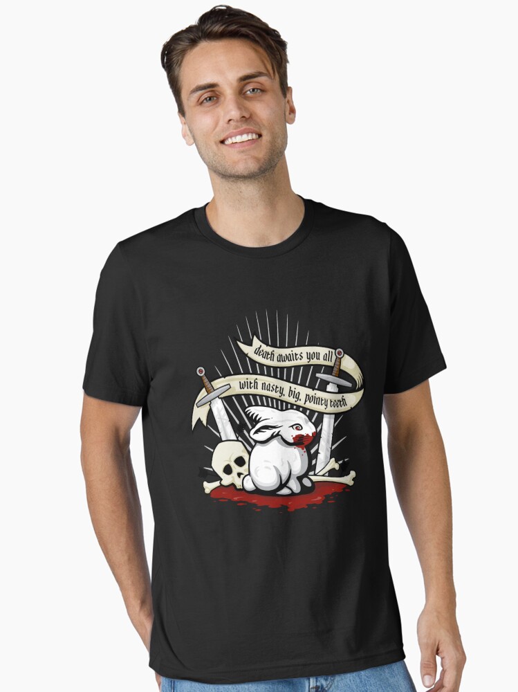 Thumbnail 1 of 7, Essential T-Shirt, The Rabbit of Caerbannog designed and sold by Designerhogan.