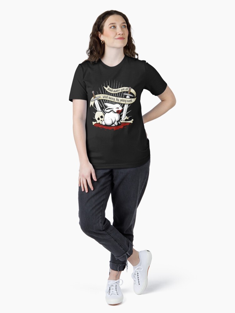 Thumbnail 4 of 7, Essential T-Shirt, The Rabbit of Caerbannog designed and sold by Designerhogan.