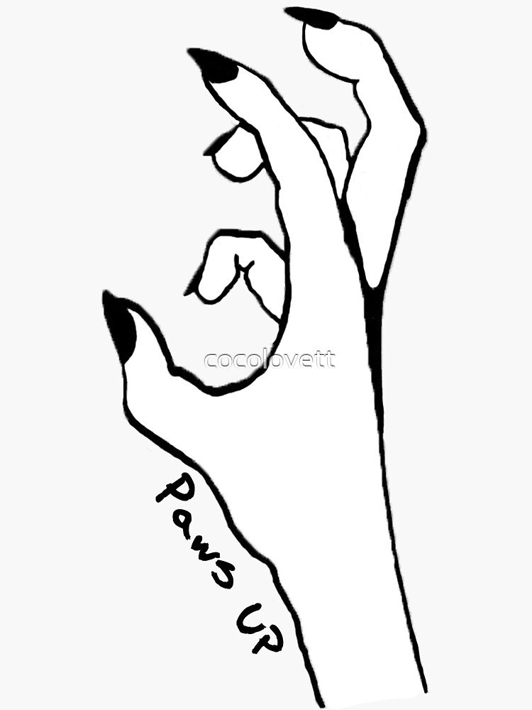 Imagen 3 de 3, Pegatina con la obra ¡Levanta las patas!, diseñada y vendida por cocolovett.