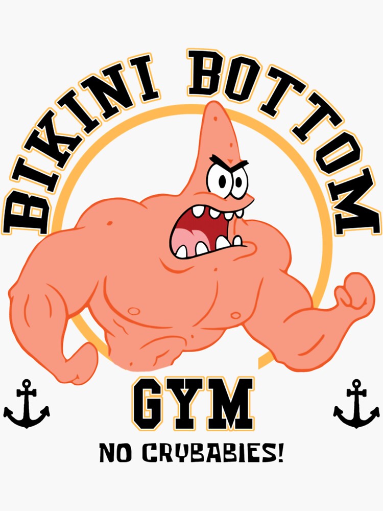 SpongeBob SquarePants Patrick Bikini Bottom Gym Laser Engraved Short S –  SpongeBob SquarePants Shop