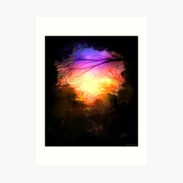 Autumn Burst Art Print