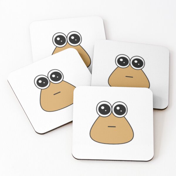 Item preview, Hungy Pou uwu Baby Brown Alien Mobile Pet Sad Eyes Cutie designed and sold by Neesu.