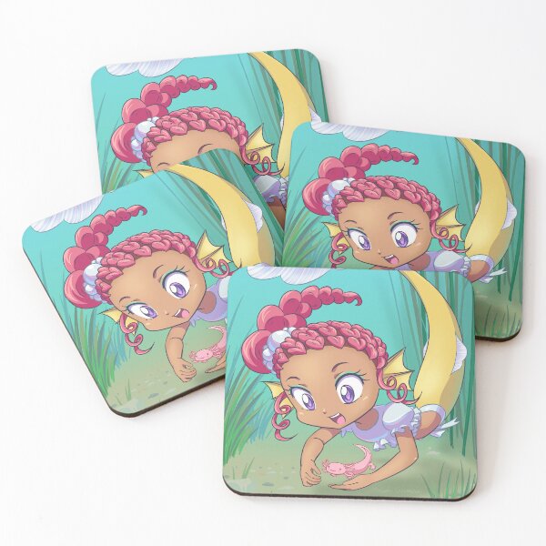 Item preview, Mermaid and Axolotyl designed and sold by maidacervania.