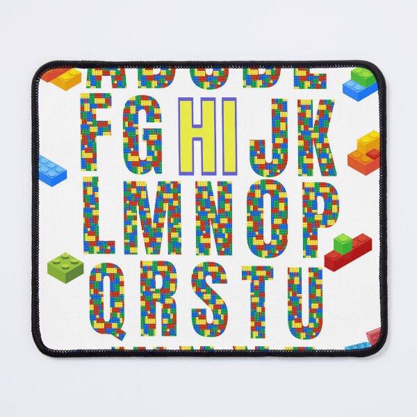 Item preview, Alphabet Hi Building Bricks Back to School designed and sold by BeansHotTees.