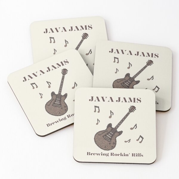 Item preview, Coffee-Java Jams-Coffee Lover-Coffee Gifts-Guitar Lovers-Coffee Bean Art-Art Colory designed and sold by artcolory.
