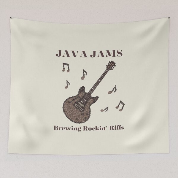 Item preview, Coffee-Java Jams-Coffee Lover-Coffee Gifts-Guitar Lovers-Coffee Bean Art-Art Colory designed and sold by artcolory.