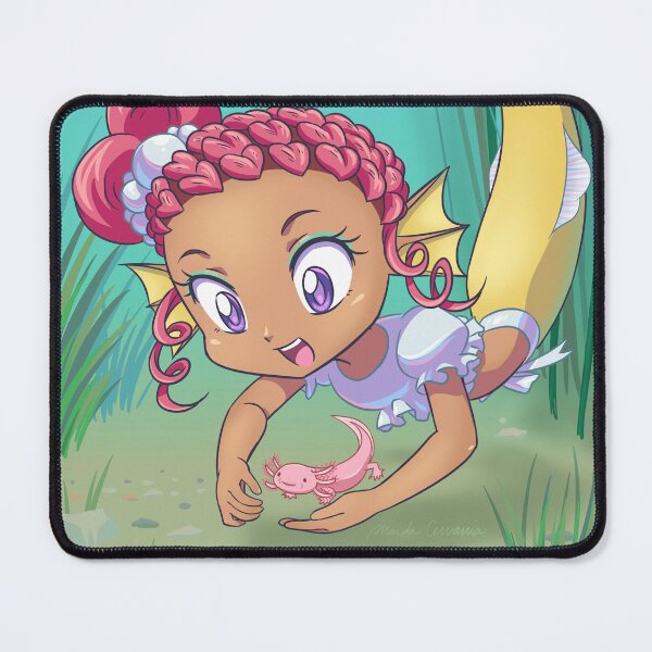 Item preview, Mermaid and Axolotyl designed and sold by maidacervania.