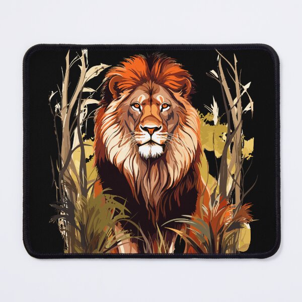 Item preview, Realistic vibrant Lion in the wild design designed and sold by Artbyminga.
