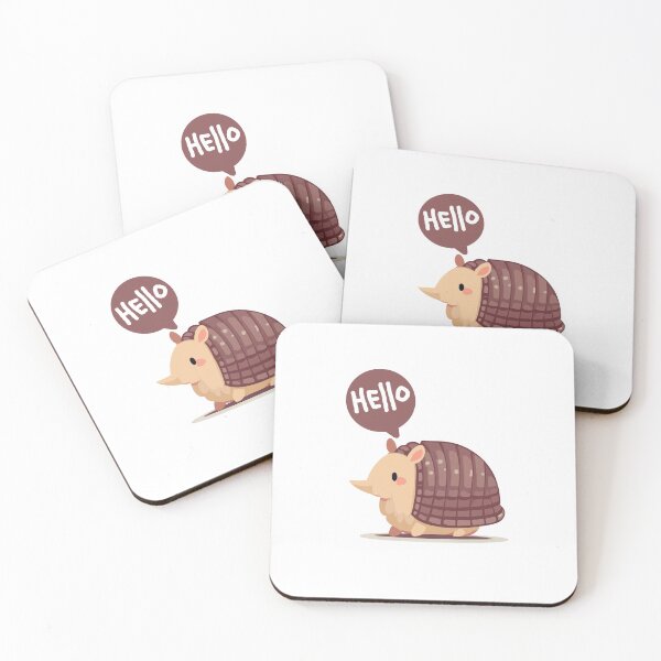 Item preview, Cute Armadillo 1 Hello designed and sold by HarshBrown.