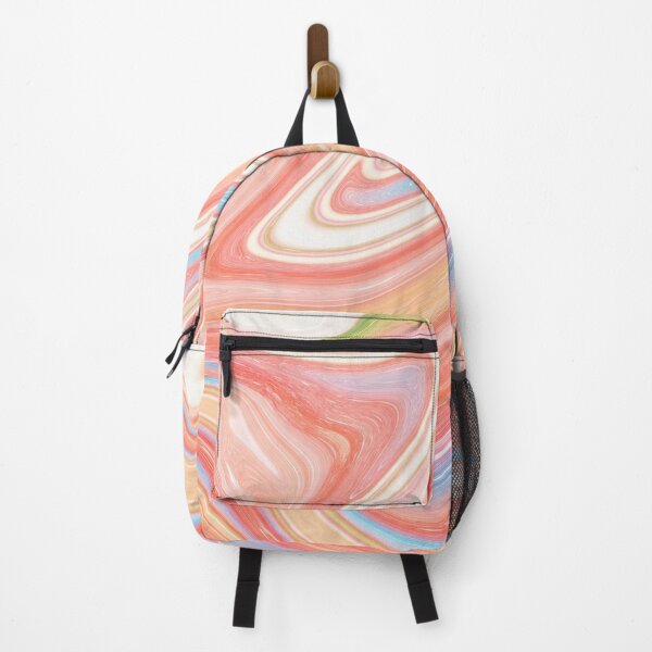 Item preview, Pastel orange liquid paint marble pattern designed and sold by 1Celery.