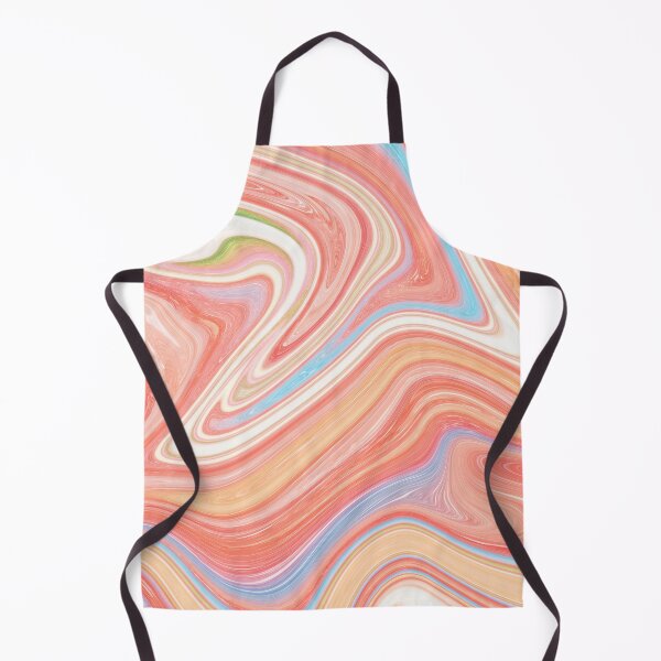 Item preview, Pastel orange liquid paint marble pattern designed and sold by 1Celery.