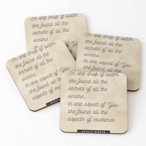 Item preview, One drop of water - Kahlil Gibran Quote - Literature - Typography Print 2 - Vintage designed and sold by Studio Grafiikka.