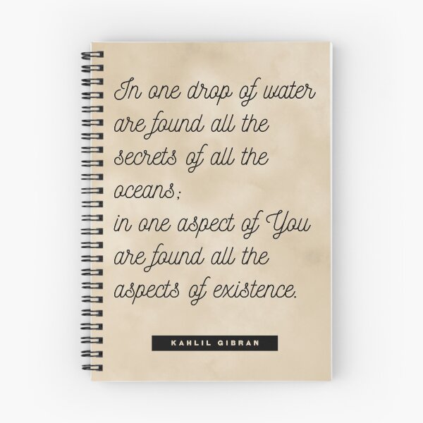 Item preview, One drop of water - Kahlil Gibran Quote - Literature - Typography Print 2 - Vintage designed and sold by Studio Grafiikka.