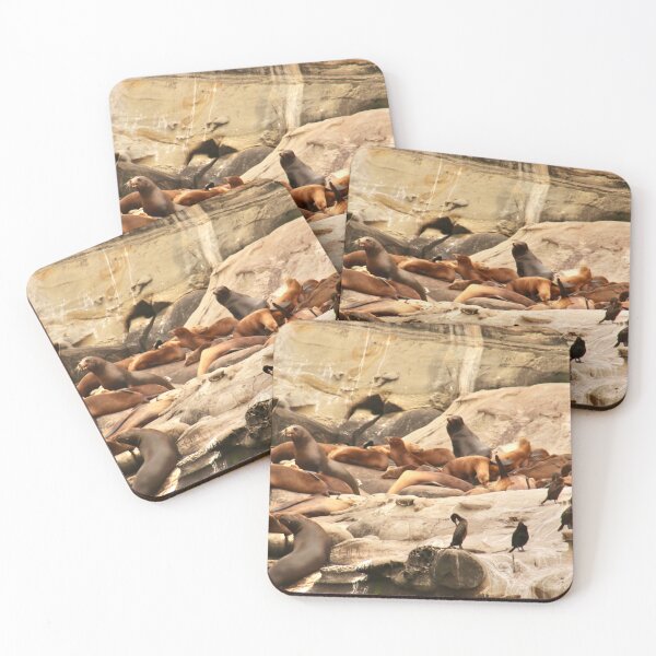 Item preview, Crowded Beach Cliffs designed and sold by Barbara  Brown.