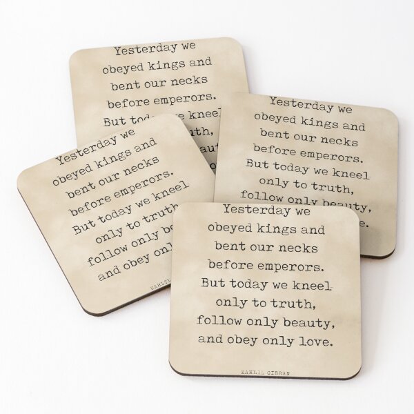 Item preview, Obey only love - Kahlil Gibran Quote - Literature - Typewriter Print 3 - Vintage designed and sold by Studio Grafiikka.