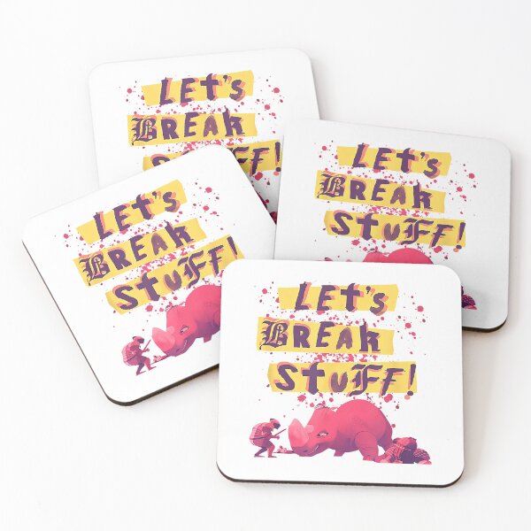 Item preview, Nimona Let’s Break Stuff Rhinoceros Rock Splatter designed and sold by TonyDegenhardt.