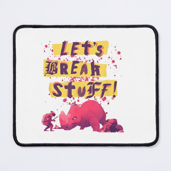 Item preview, Nimona Let’s Break Stuff Rhinoceros Rock Splatter designed and sold by TonyDegenhardt.