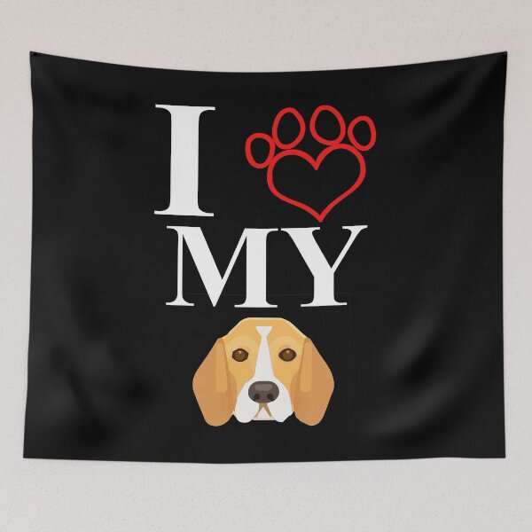 Item preview, I Love My Beagle designed and sold by Maindy.