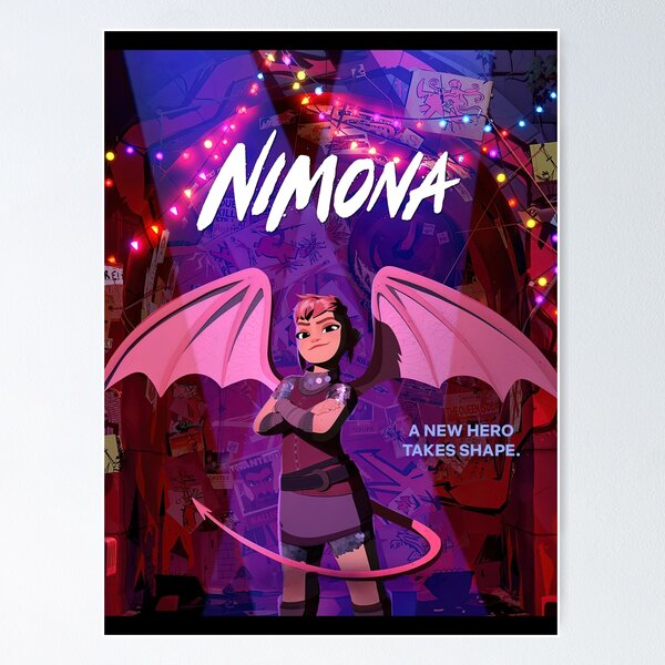 Artikel-Vorschau von Nimona-Filmplakat 2023, designt und verkauft von TonyDegenhardt.