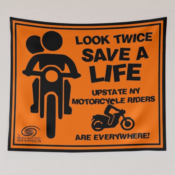 Item preview, Look Twice to Save a Life - Motorcycle Riders designed and sold by Kaleigh W.