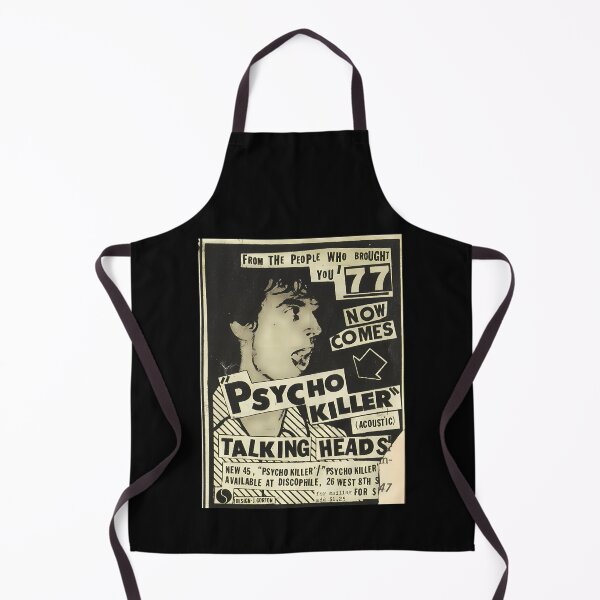 Item preview, Psycho Killer - Talking Heads post-punk concert poster 1977 designed and sold by LeachUpdateArt.